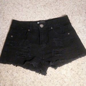 Distressed shorts